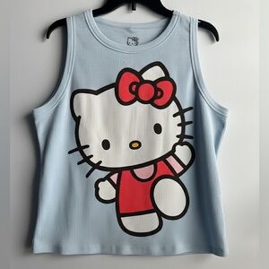 Hello Kitty Women’s Blue Tank Top Size 3X
